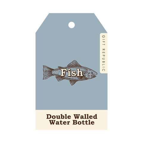 Gift Republic Waterfles - Multi Fish