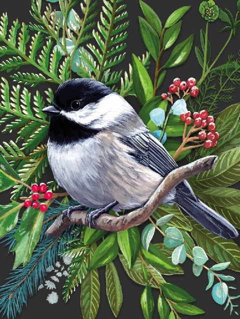 New York Puzzle Company Puzzel Black-capped Chickadee - 500 stukjes