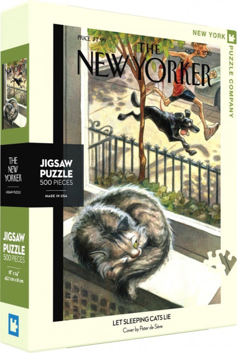 New York Puzzle Company Puzzel Let Sleeping Cats Lie - 500 stukjes