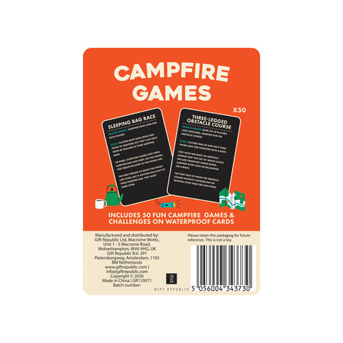 Gift Republic Kaartenset - Camping Games Tin