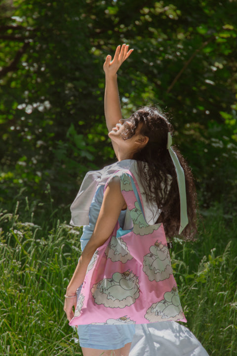 LOQI Bag Large - Cloud gerecycled