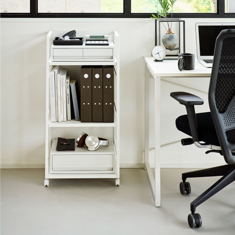 Yamazaki Tower Opbergtrolley 3-laags semi gesloten