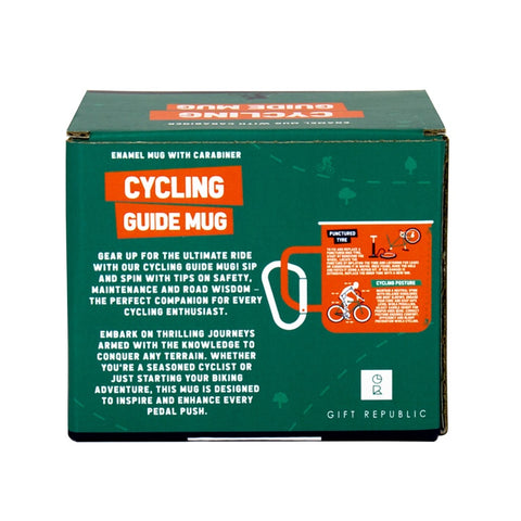 Gift Republic Mok emaille - Enamel Mug - Cycling Guide