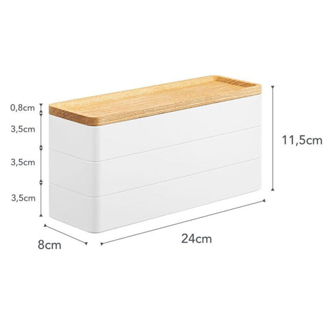 Yamazaki Rin Sieradenorganizer met deksel 3-laags