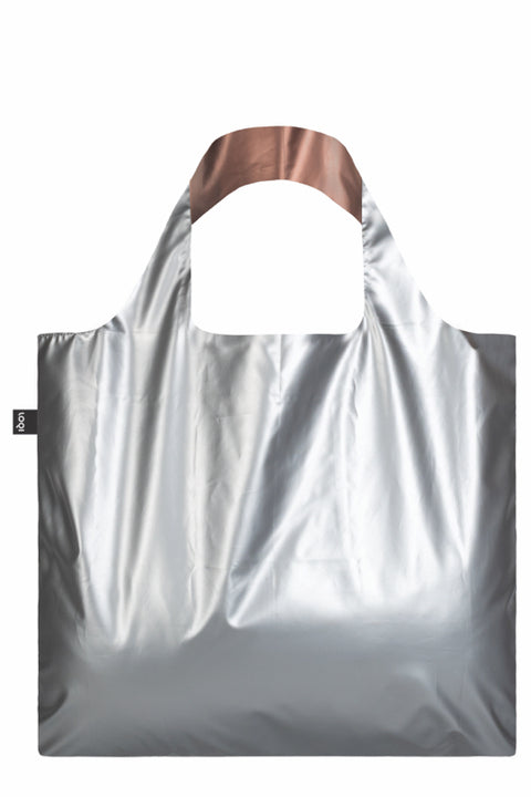 LOQI Bag Large - Duo Silver/Rose Gold Metallic