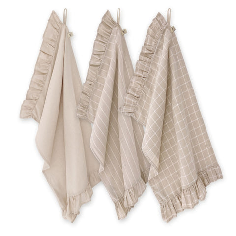 Walra Keukenset Lovely Linen Ruffles 3-delig