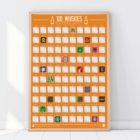 Gift Republic Krasposter - 100 Whiskies