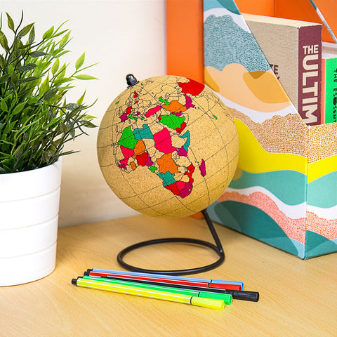 Gift Republic Wereldbol - Cork Globe
