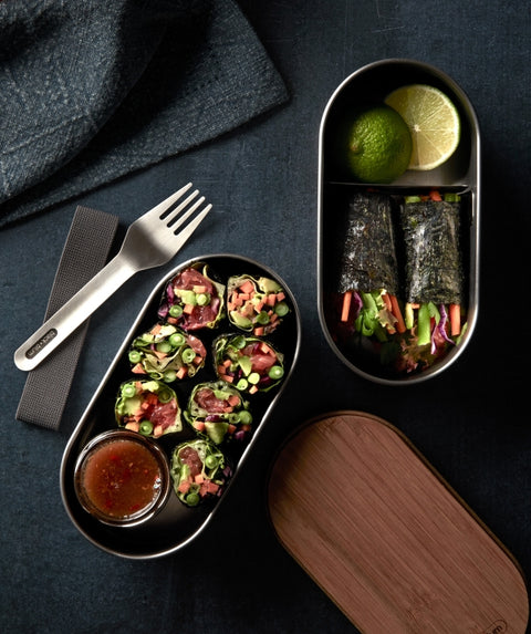 Black+Blum Bento Box - Lunchbox - 185x97x120mm - Grijs