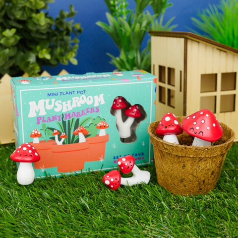 Gift Republic Plantenpot decoratie - Mushroom