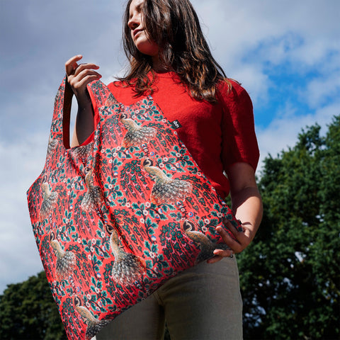 LOQI Bag Large - Peacock Power gerecycled