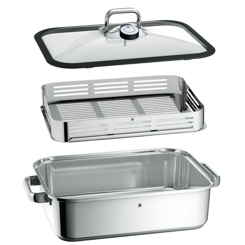 WMF Vitalis Stoom-/braadpan met siliconenrand - 6.5Ltr