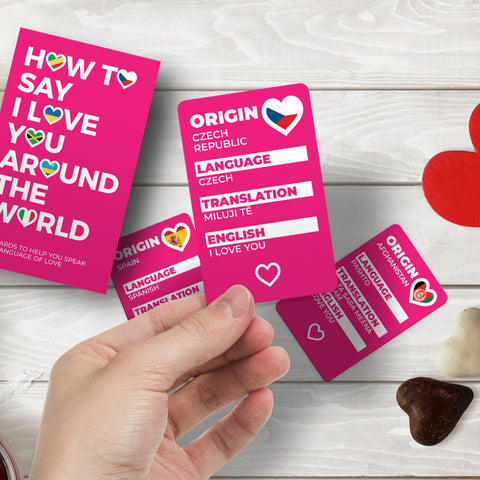 Gift Republic Kaartenset - How To Say I Love You Around The World