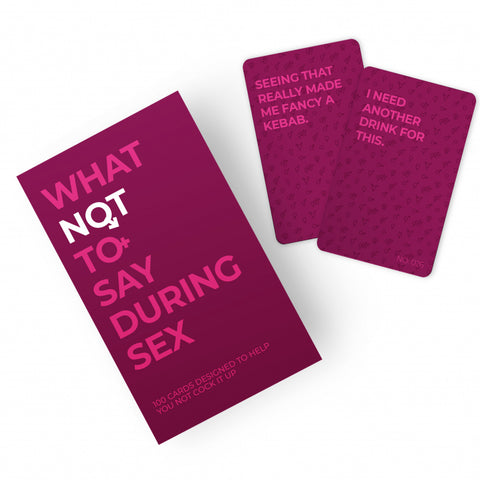 Gift Republic Kaartenset - What Not To Say During Sex