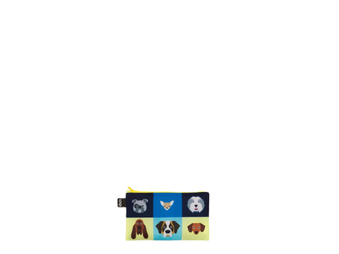 LOQI Zip Pockets - Cats & Dogs gerecycled