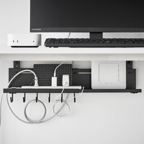 Yamazaki Smart Kabel- en routerorganizer voor onder bureau uitschuifbaar