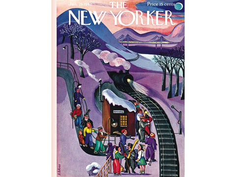 New York Puzzle Company Puzzel Skiing Express - 500 stukjes
