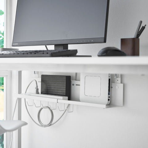 Yamazaki Smart Kabel- en routerorganizer voor onder bureau uitschuifbaar