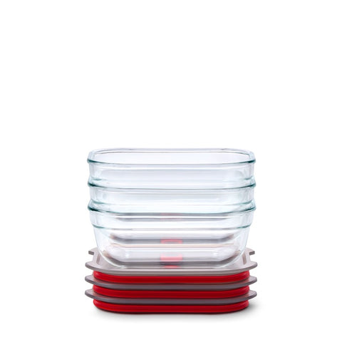 Black+Blum Glass Food Box set XS - Meal prep - set van 3