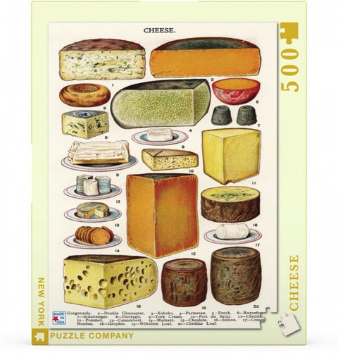 New York Puzzle Company Puzzel Cheese - 500 stukjes