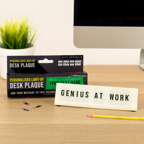 Gift Republic Light Up Desk Plaque