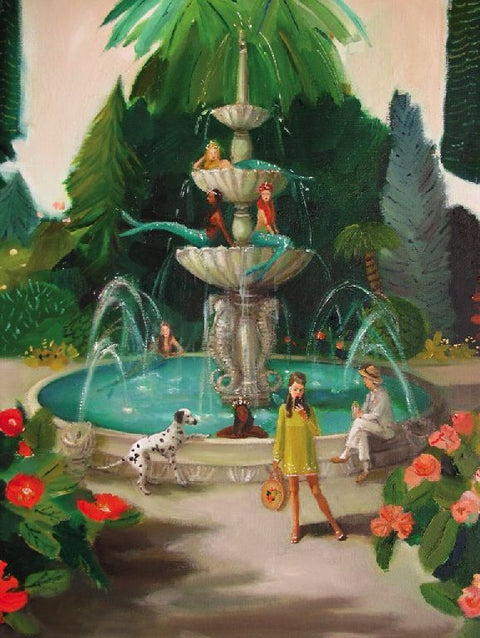 New York Puzzle Company Puzzel Mermaid Fountain - 1000 stukjes