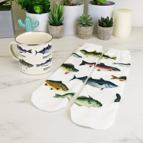 Gift Republic Mok & Sokken - Fish