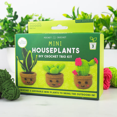 Gift Republic DIY kit - Pocket Crochet Crafts - Plants