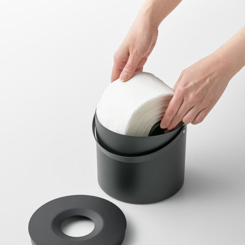 Yamazaki Tower Tissuebox rond met handvat