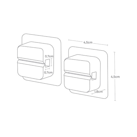 Yamazaki Tower Clips multifunctioneel Film hook set van 2