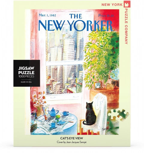 New York Puzzle Company Puzzel Cat's Eye View - 1000 stukjes