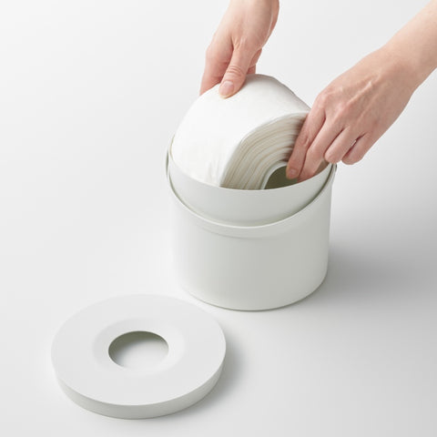 Yamazaki Tower Tissuebox rond met handvat