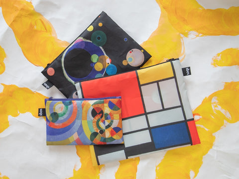 LOQI Zip Pockets - Circular Forms, Several Circles, Composition gerecycled