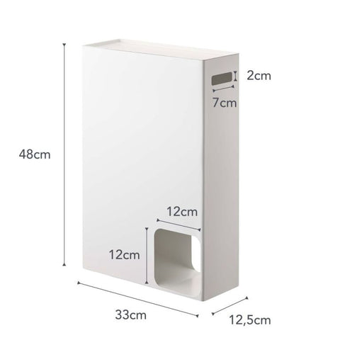 Yamazaki Plate Toiletrolhouder - Wit