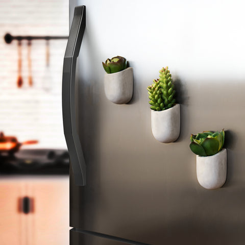 Gift Republic Plantenpotten magnetisch set van 3