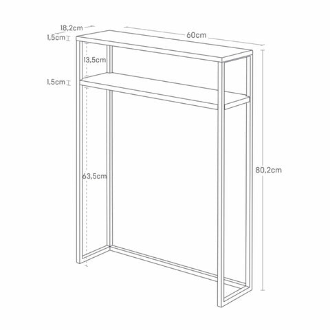 Yamazaki Tower Wandtafel 2-laags