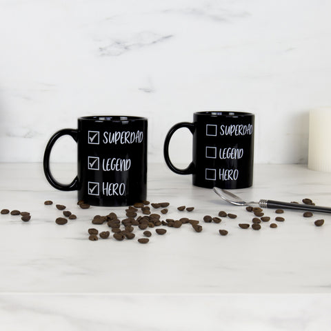 Gift Republic Mok warmtegevoelig - Heat Reveal Mug - Super Dad