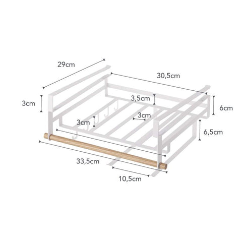 Yamazaki Tosca Keukenrek multifunctioneel onder plank - Wit