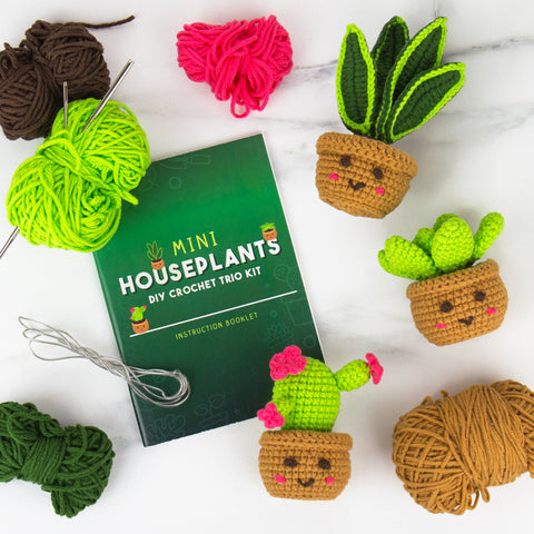 Gift Republic DIY kit - Pocket Crochet Crafts - Plants
