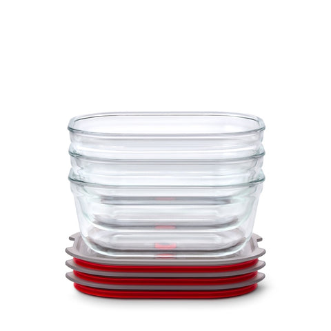 Black+Blum Glass Food Box set Medium - Meal prep - set van 3