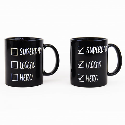 Gift Republic Mok warmtegevoelig - Heat Reveal Mug - Super Dad