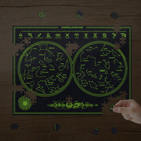 Gift Republic Puzzel - Constellation Glow in the Dark