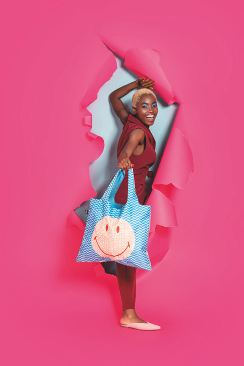 LOQI Bag Large - Geometric gerecycled