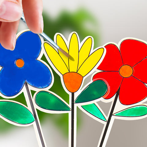 Gift Republic DIY kit - Stained Glass Acrylic Flowers