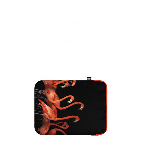 LOQI Laptop Sleeve Large - Flamingos gerecycled