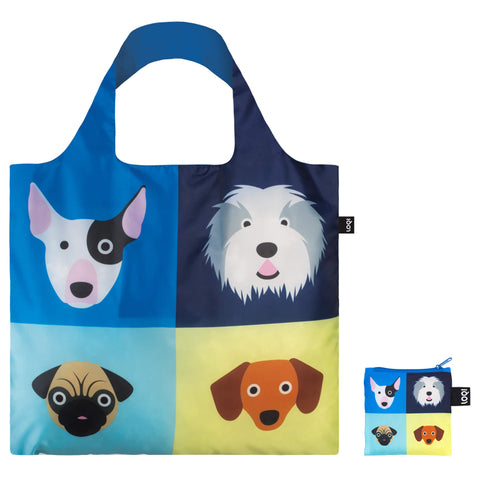 LOQI Bag Large - Dogs gerecycled