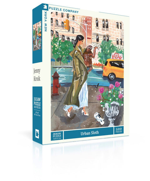 New York Puzzle Company Puzzel Urban Sloth - 500 stukjes