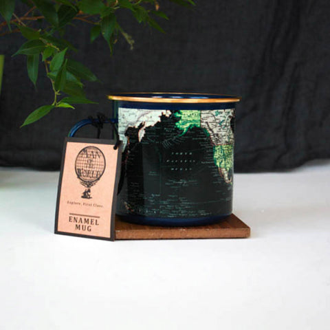 Gift Republic Mok emaille - Enamel Mug - Blue