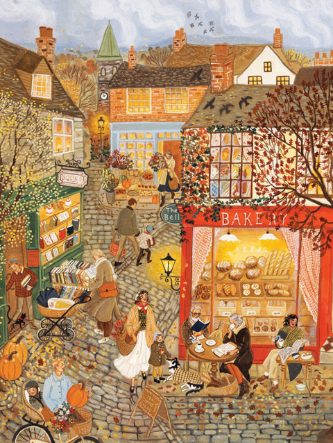 New York Puzzle Company Puzzel - Market Town - 1500 stukjes