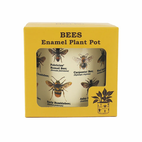 Gift Republic Bloempot Emaille - Bees